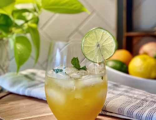 Mango Vodka Sour Cocktail